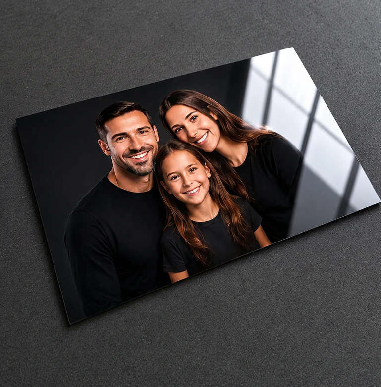 Finished metal picture image